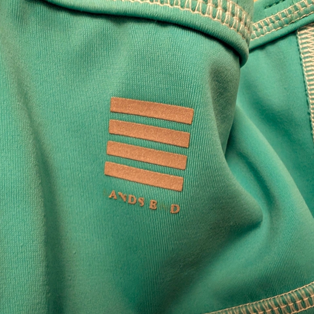 LANDS END Tankini Swimsuit Top AquaTerra Active Separates Sporty Aqua Green 14 - Picture 4 of 10